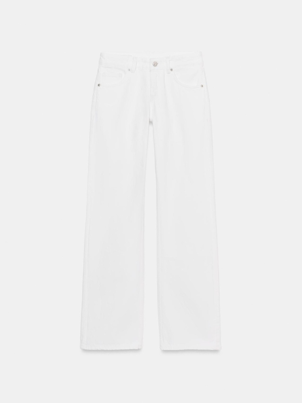 NWOT Zara TRF LOW RISE WIDE LEG JEANS Size 0/25 (fits like a 2/26) 100% cotton - Picture 6 of 8
